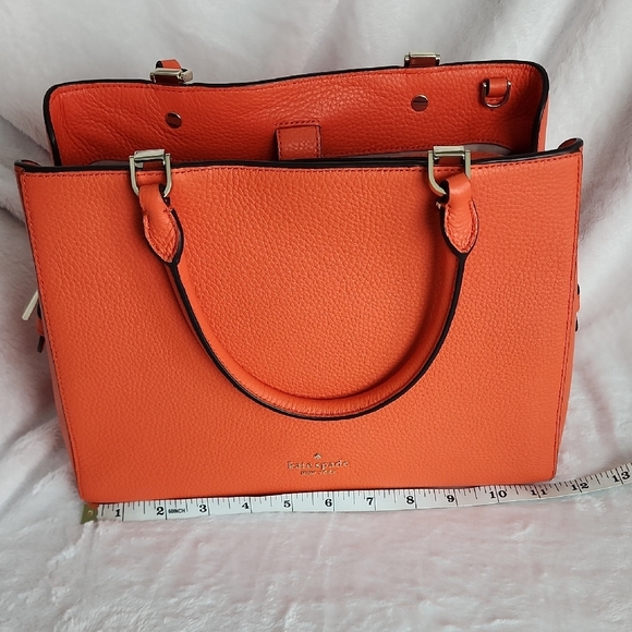 Kate Spade Vibrant Orange Satchel - Picture 7 of 9